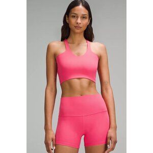 Lululemon Womens Pink Sports Bra Top Size S/M